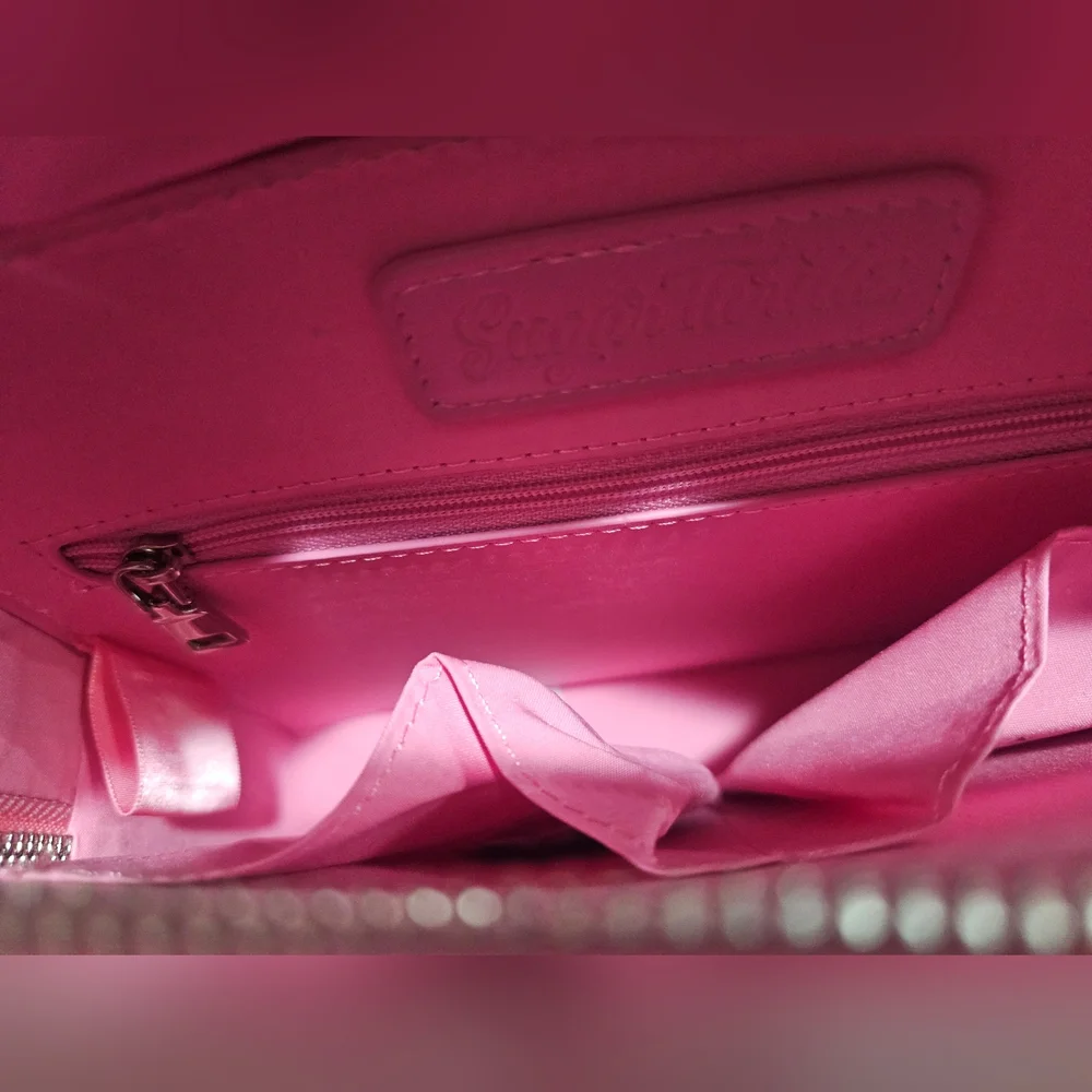 Dolls Kill Sugar Thrillz Donut Looking Like A Snack Crossbody Bag Pink Purse 💗 - Picture 15 of 16